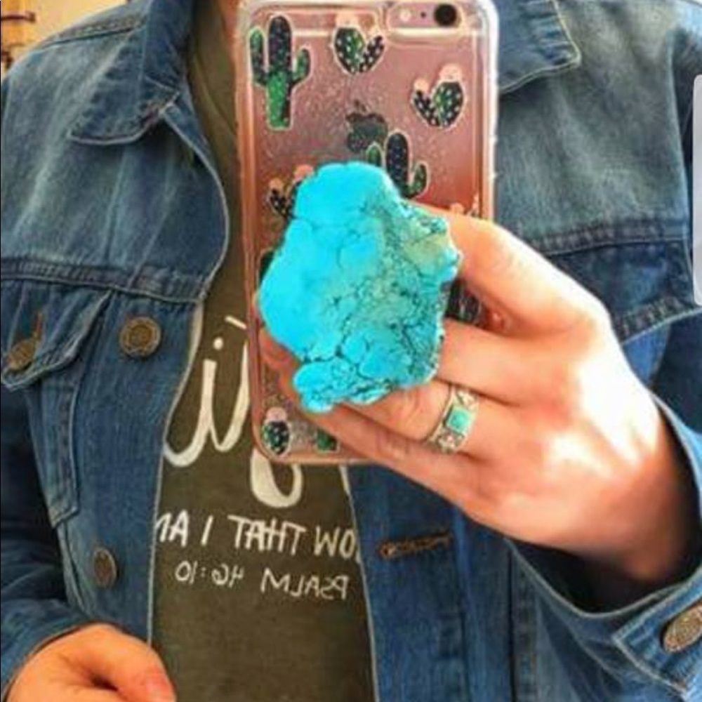 Real Turquoise pop sockets